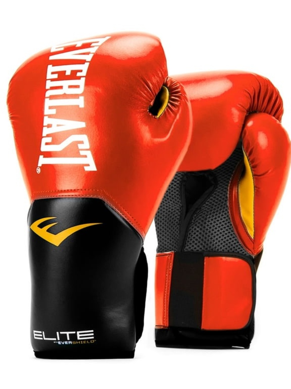 Everlast Black Boxing Gloves with White Logo